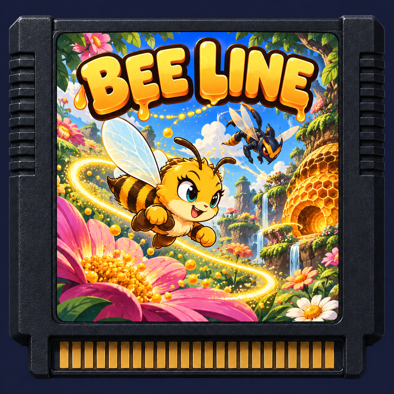 BEE LINE illustrated game cartridge