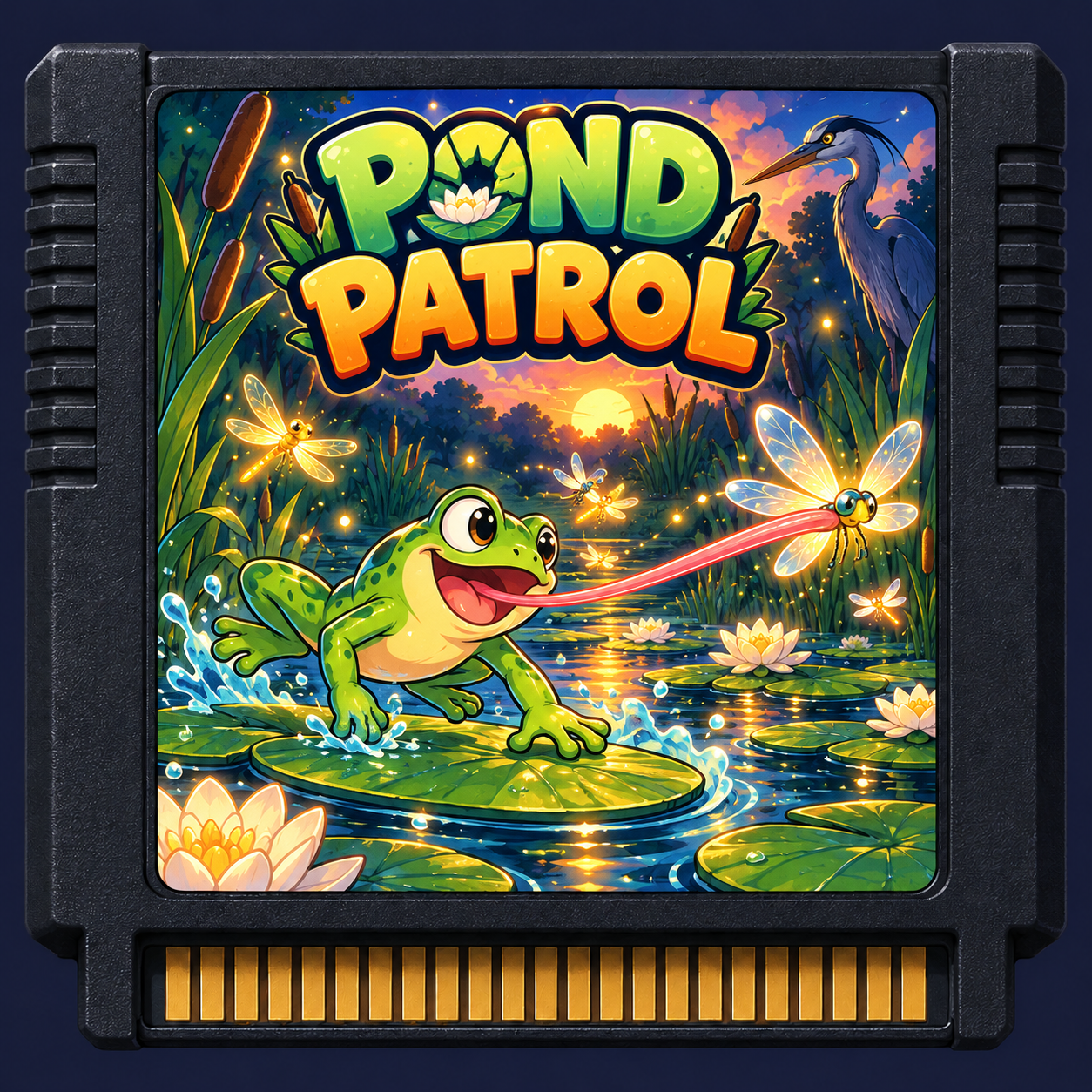 POND PATROL illustrated game cartridge